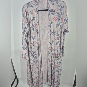 LuLaRoe women’s Sarah size Large floral long cardigan